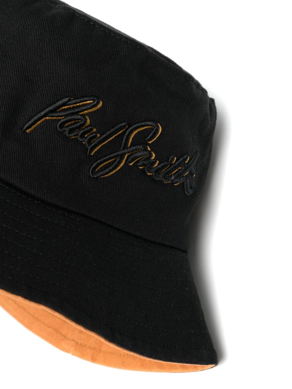 Paul Smith Shadow Logo cotton bucket hat - Zwart