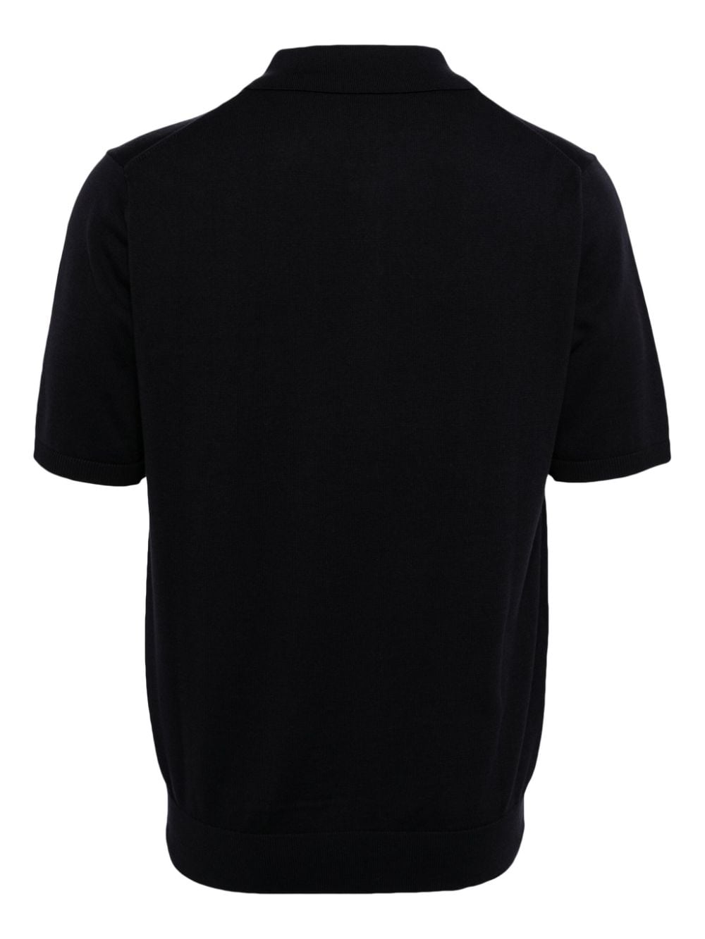 PS Paul Smith Zebra-appliquéd cotton polo shirt - Zwart