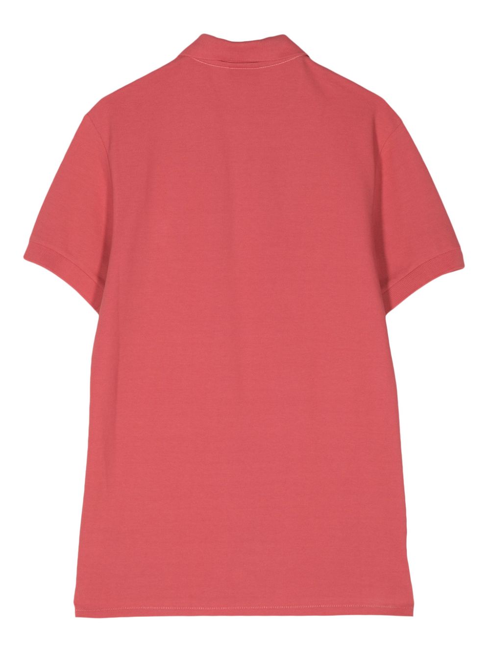 PS Paul Smith zebra-embroidered organic cotton polo shirt - Roze