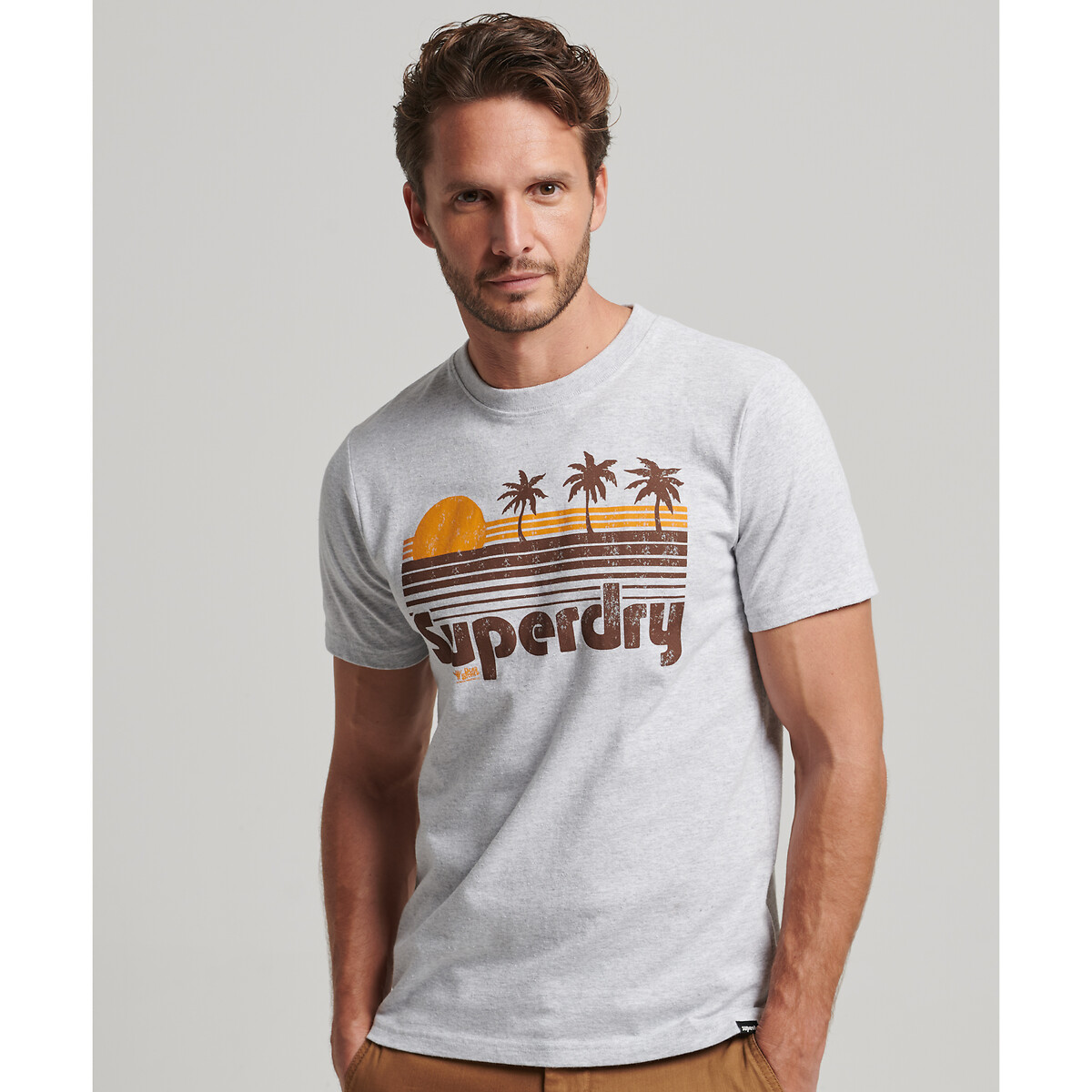 Superdry Bedrukt T-shirt met korte mouwen en ronde hals