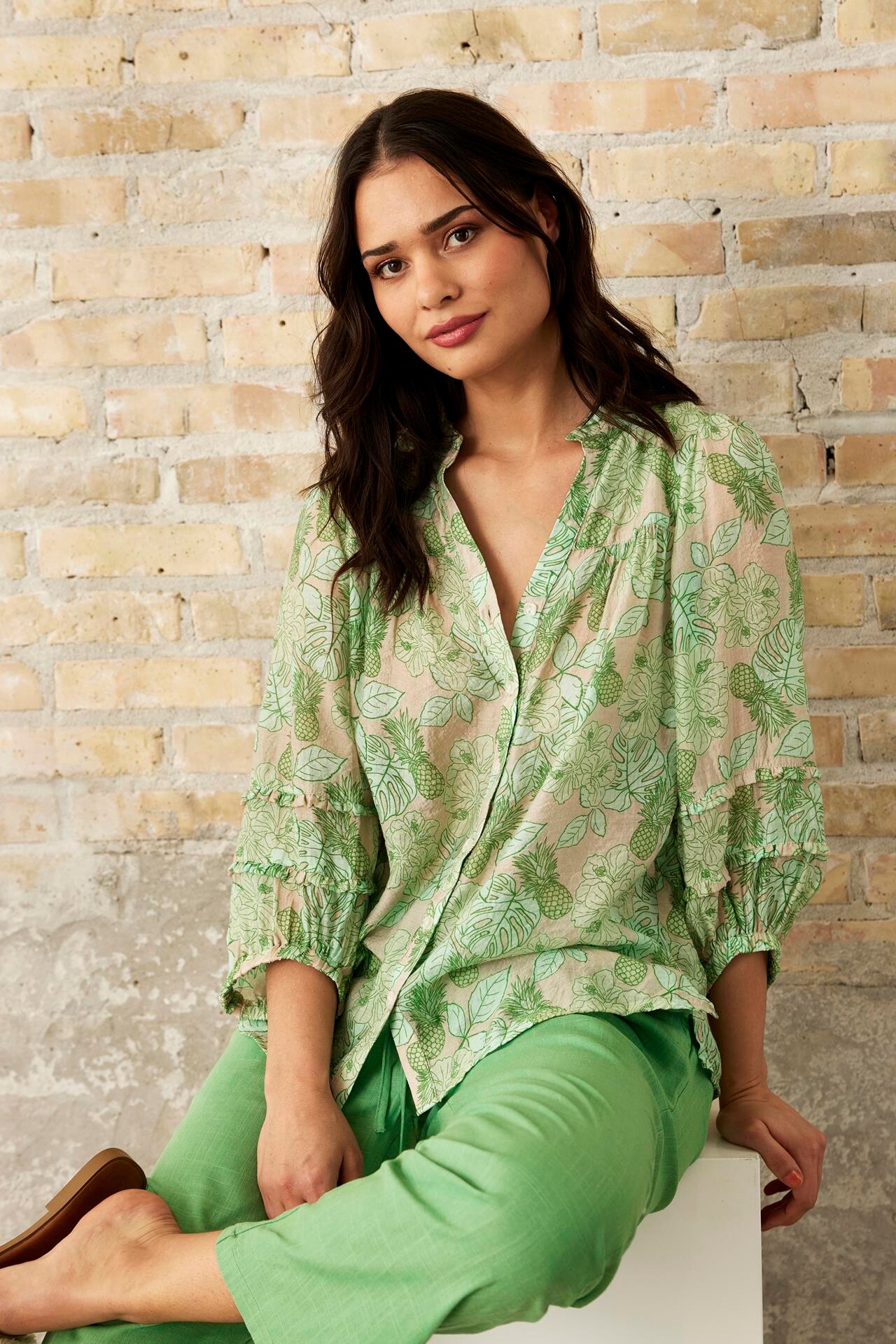 IN FRONT EXOTIC SHIRT 16197 615 (Green 615)