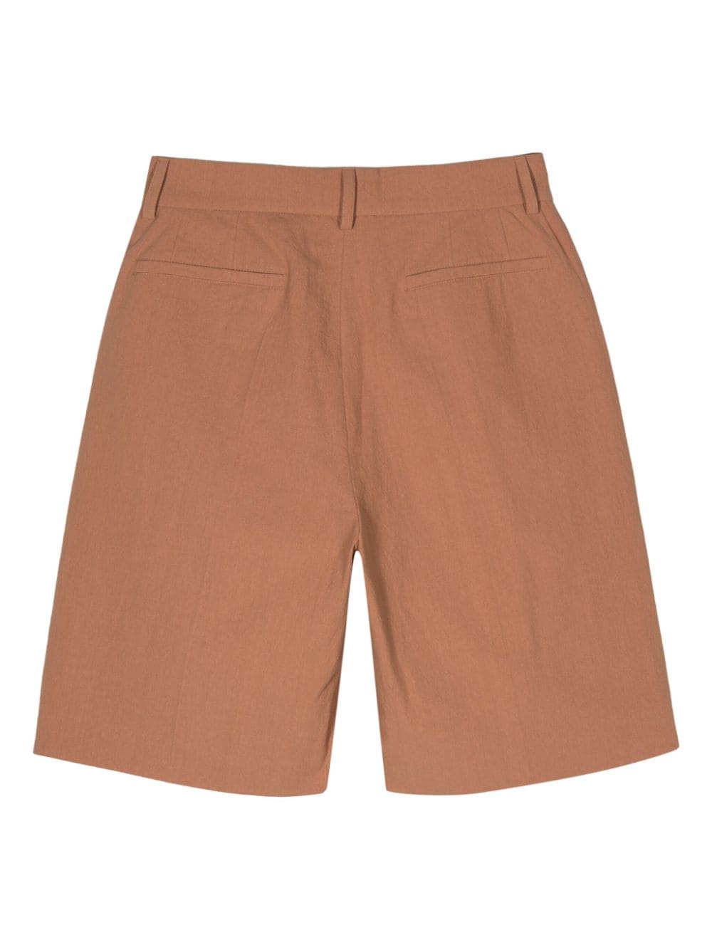 Nanushka Carsten pleated cotton shorts - Bruin