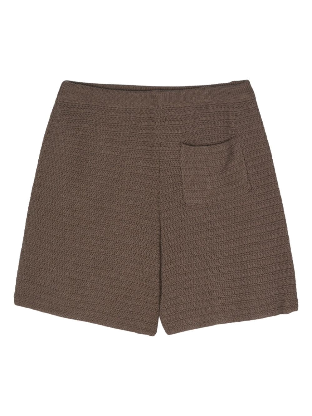 Nanushka Caden crochet-knit shorts - Bruin