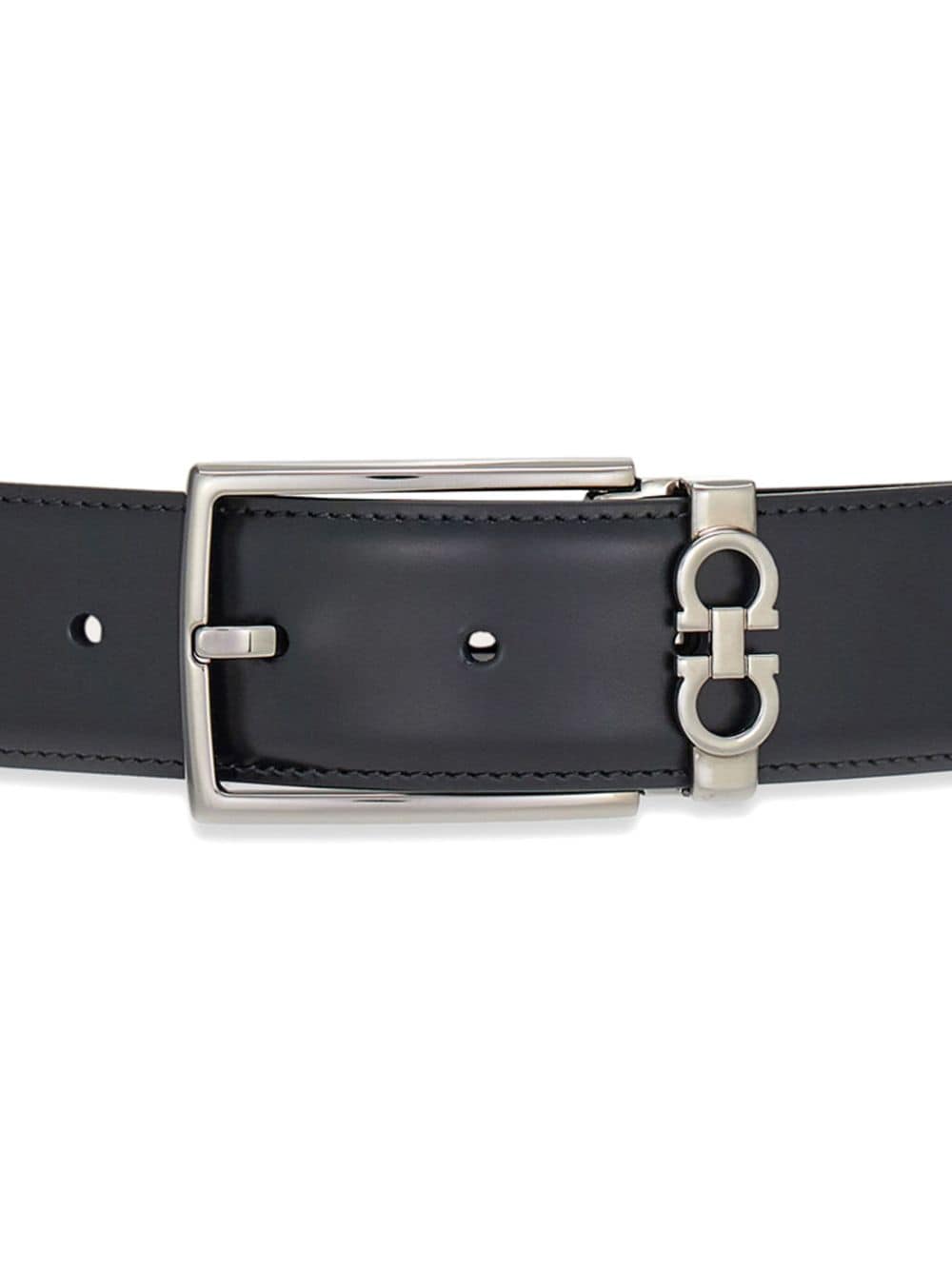 Ferragamo reversible Gancini leather belt - Blauw