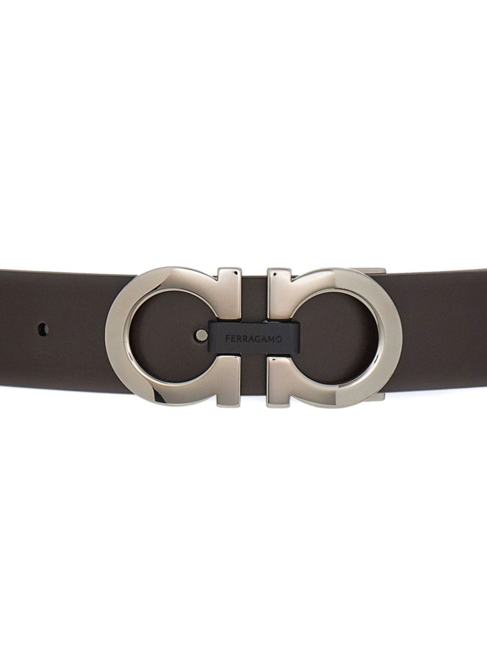 Ferragamo reversible Gancini leather belt - Bruin