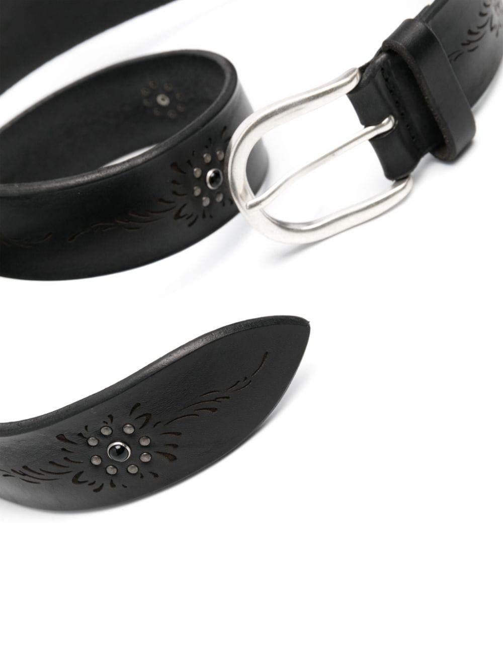 Orciani Blade leather belt - Zwart