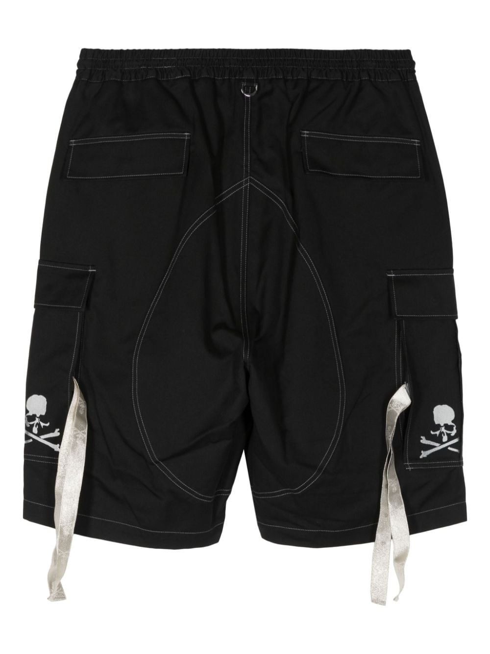 Mastermind Japan skull-print cargo shorts - Zwart