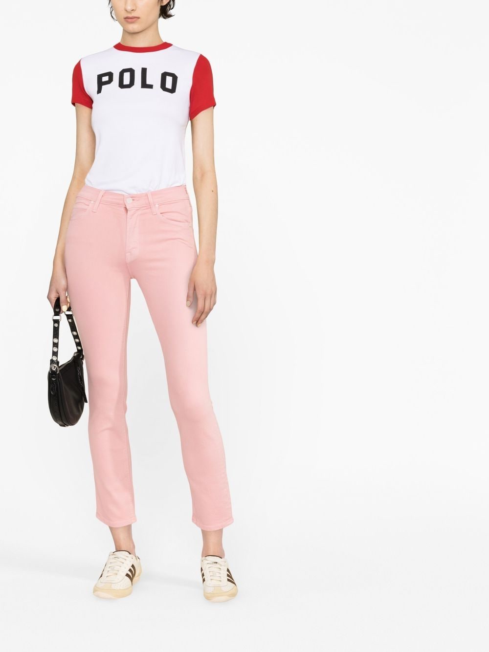 MOTHER Cropped jeans - Roze