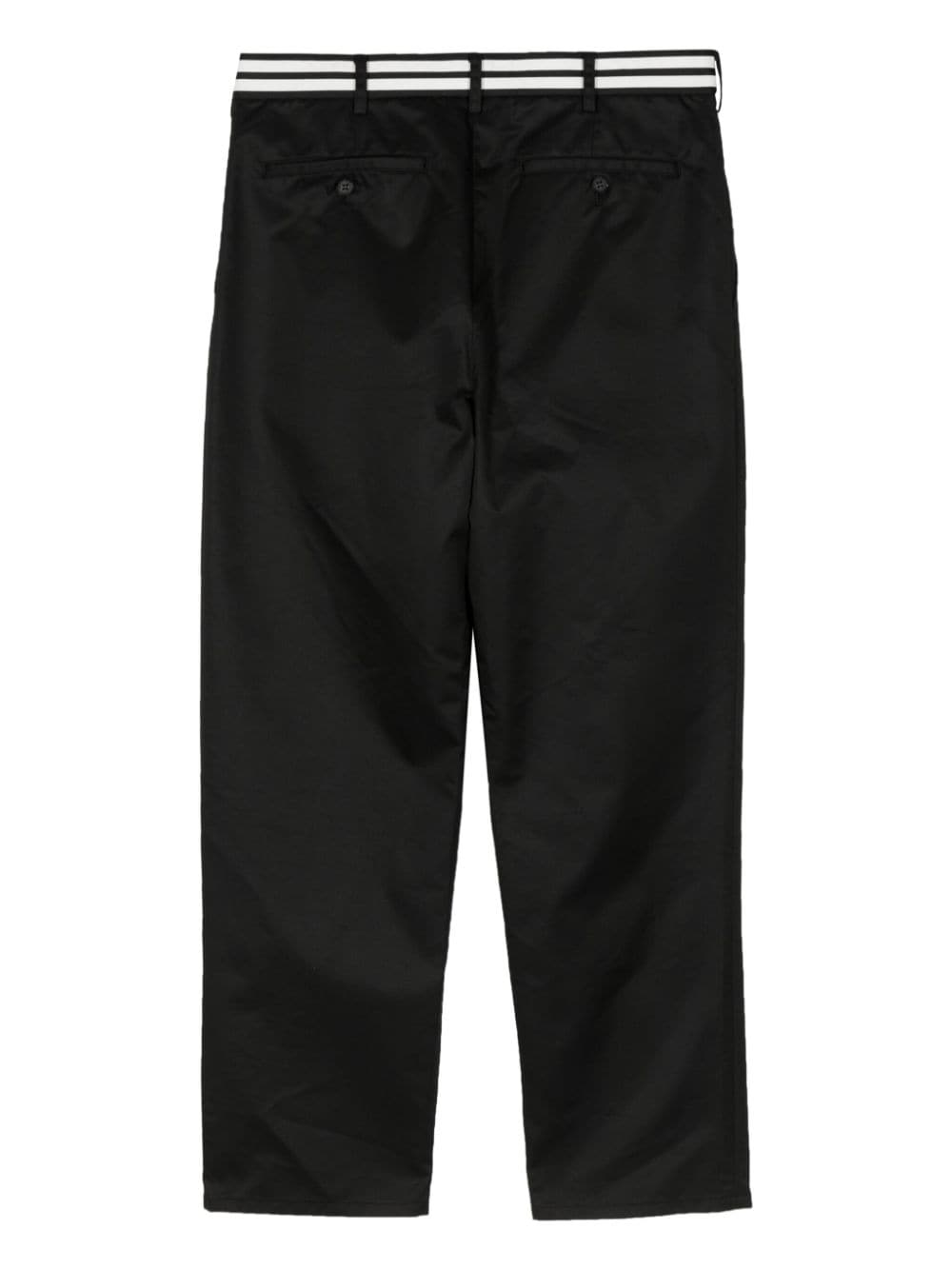Comme des Garçons Homme reflective-waistband trousers - Zwart