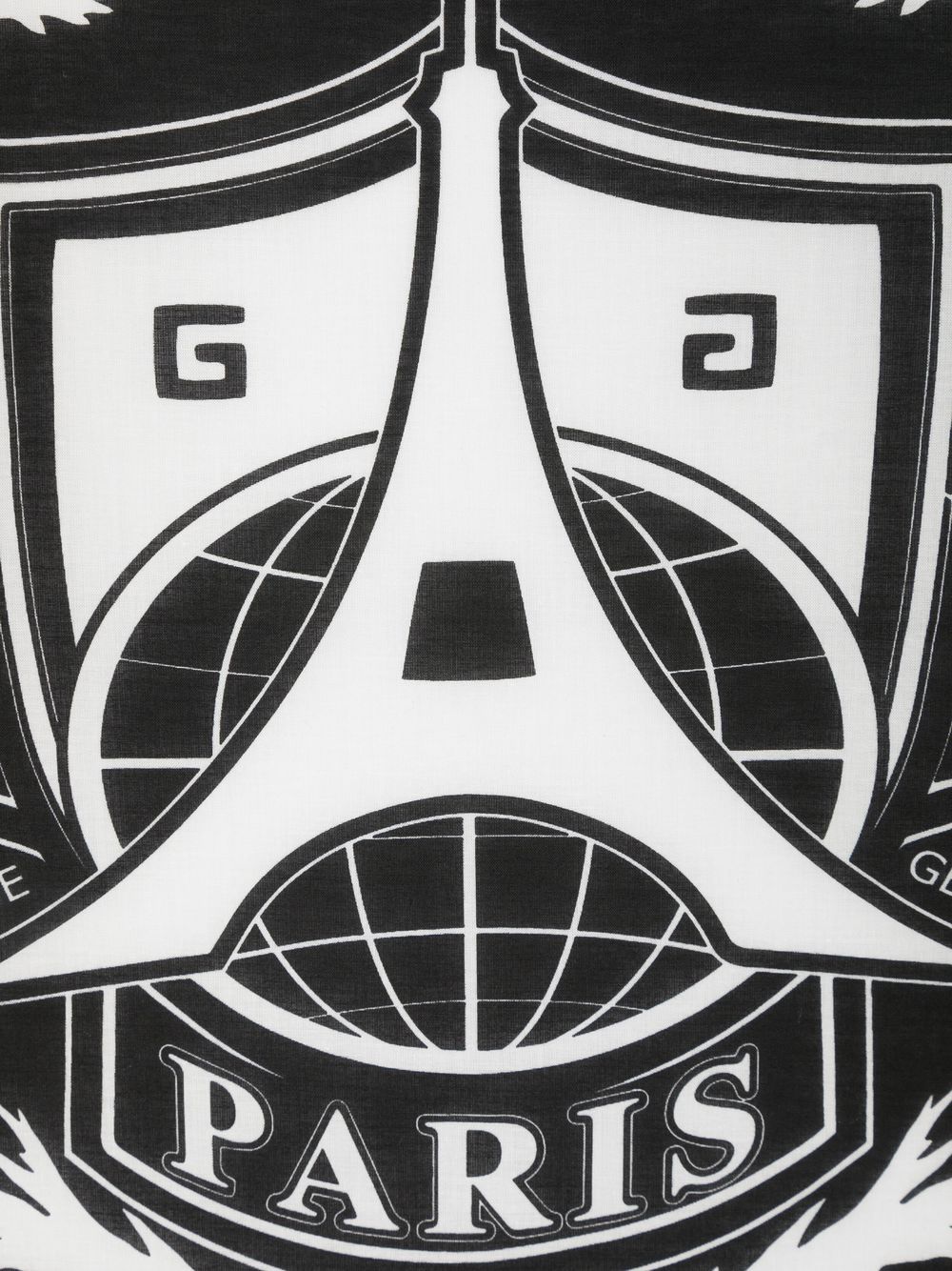 Givenchy Sjaal met logoprint - Zwart