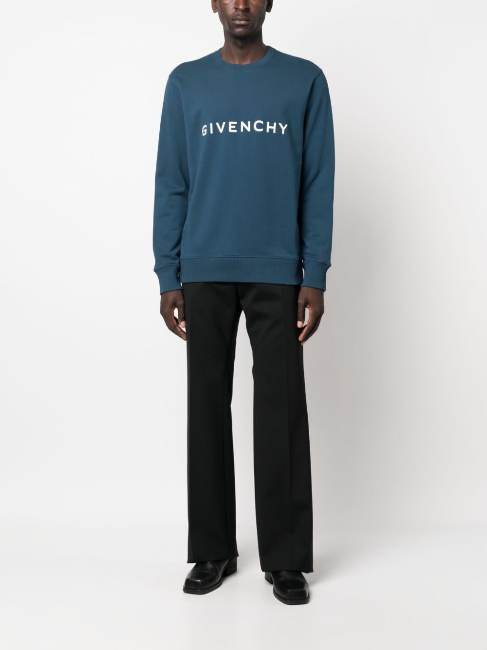Givenchy Sweater met logoprint - Blauw