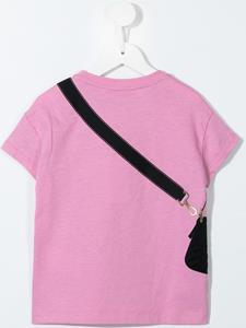 Fendi Kids T-shirt met logodetail - Roze