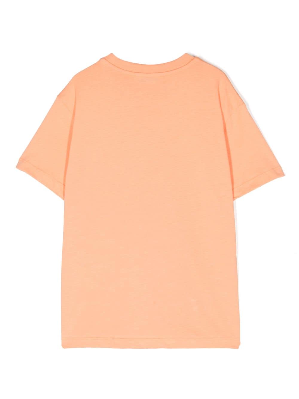 MSGM Kids T-shirt met logoprint - Oranje