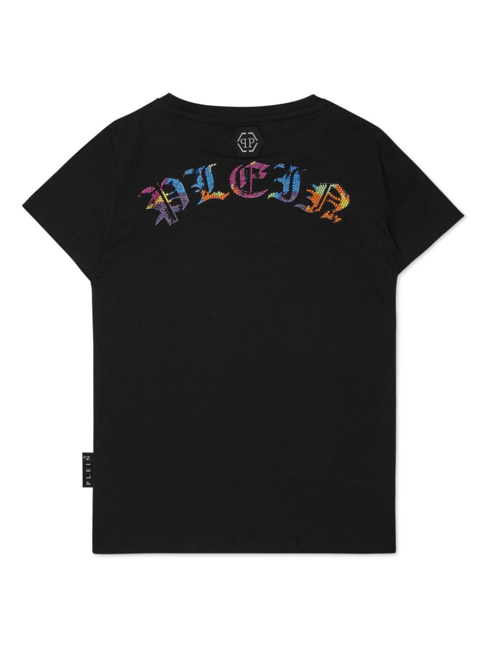 Philipp Plein Pure Smile T-shirt verfraaid met kristallen - Zwart