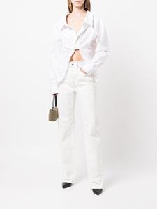 Alexander Wang Jeans met logo tailleband - Wit