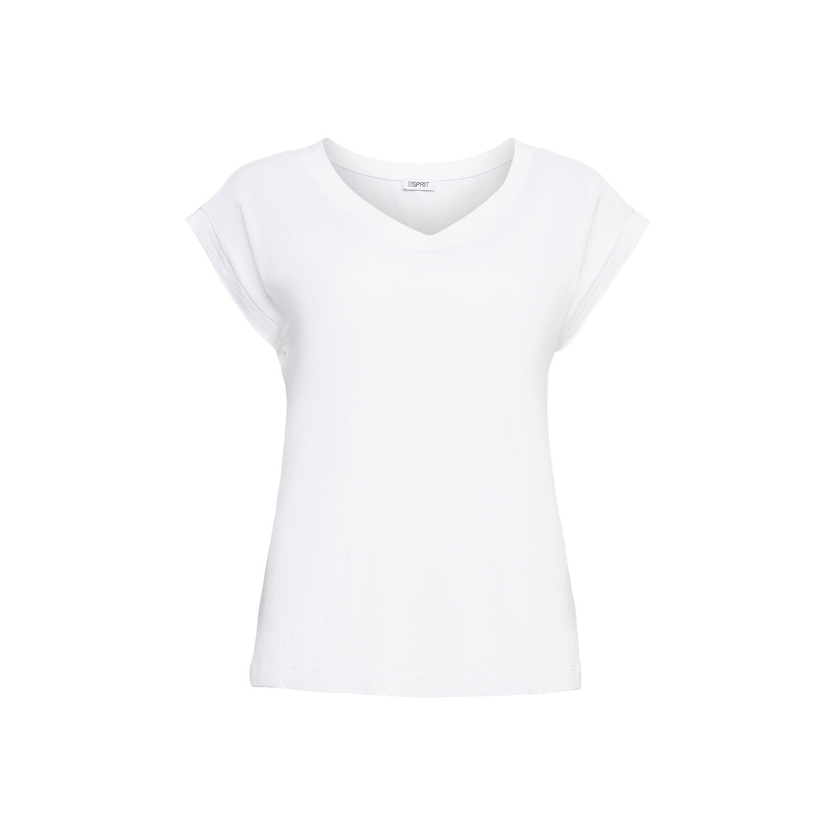 Esprit T-shirt met korte mouwen en V-hals