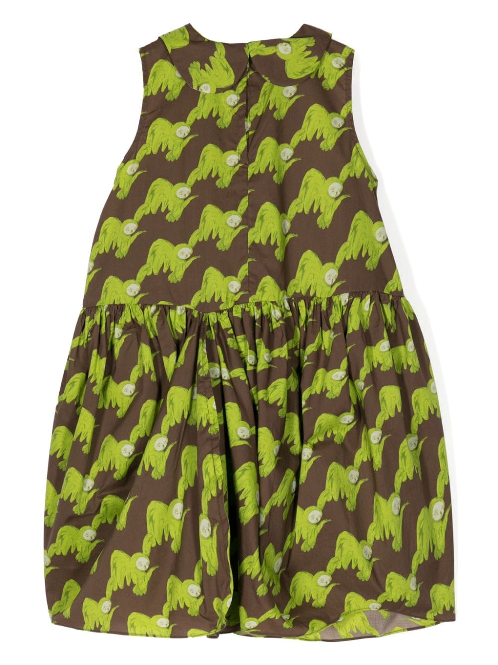 Jnby by JNBY sloth-print cotton dress - Groen