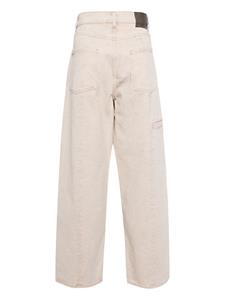 OUR LEGACY high-rise straight-leg jeans - Beige