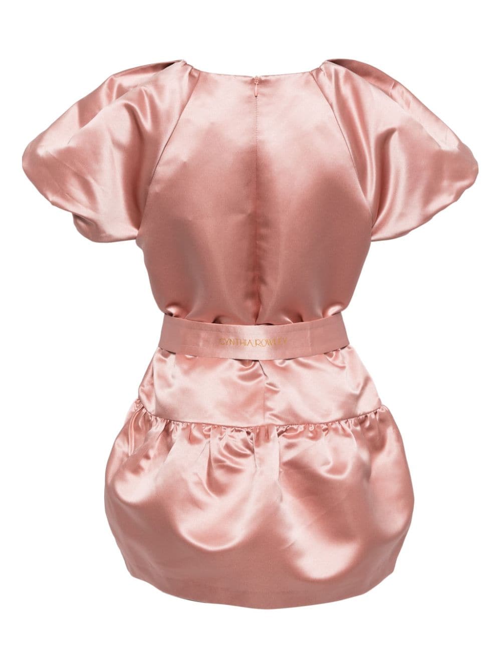 Cynthia Rowley Tulip Satin Mini Dress - Roze