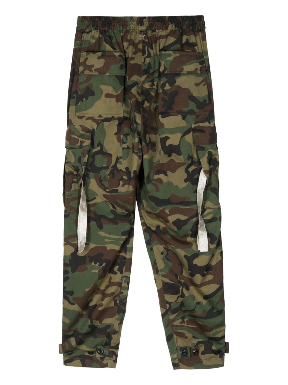 Mastermind World camouflage-print tapered-leg trousers - Groen