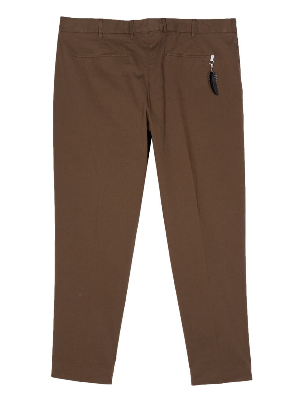 PT Torino tapered cotton chino trousers - Bruin