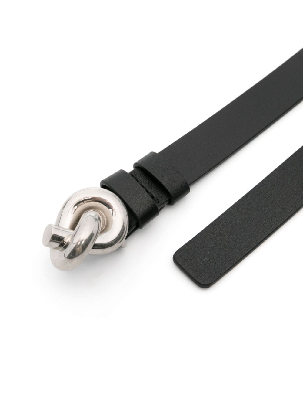 Bottega Veneta Knot leather belt - Zwart