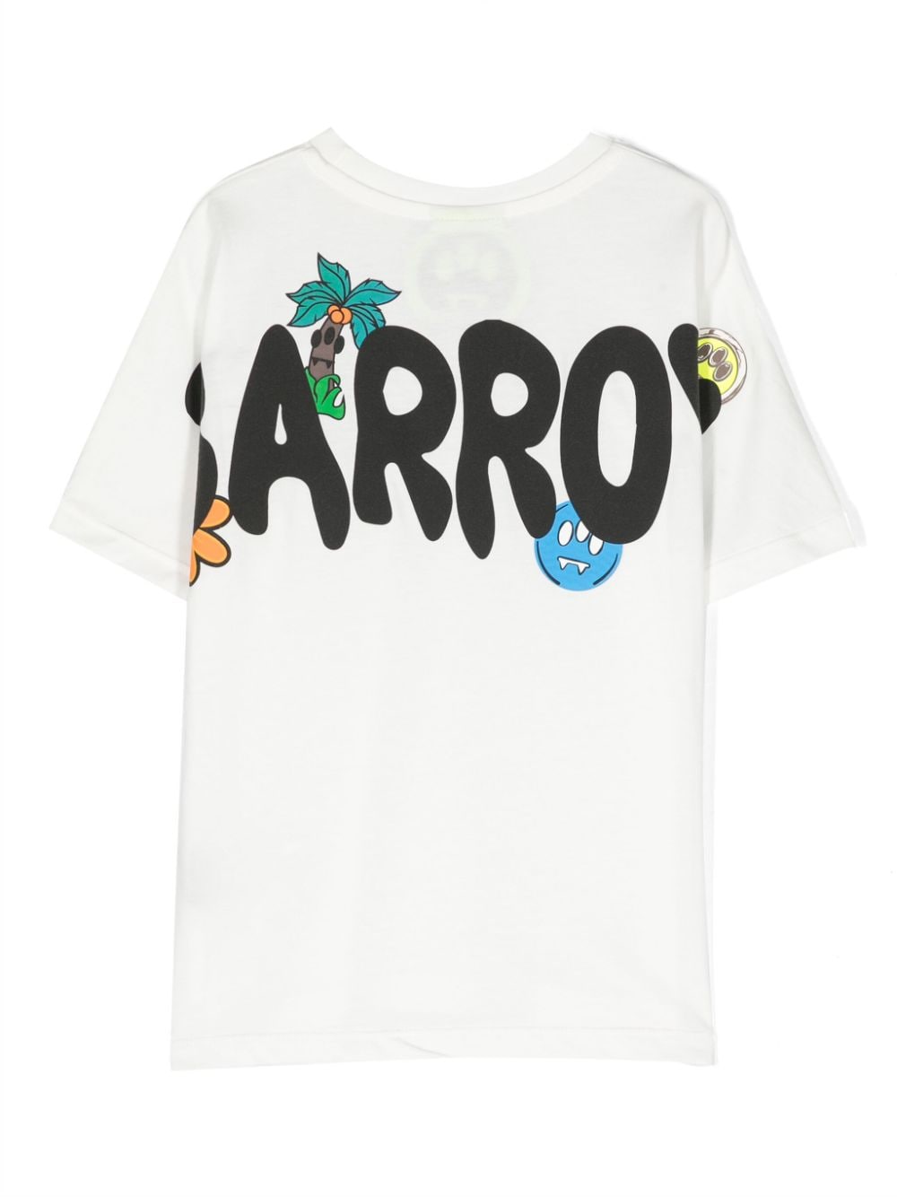 Barrow kids Katoenen T-shirt met logoprint - Wit