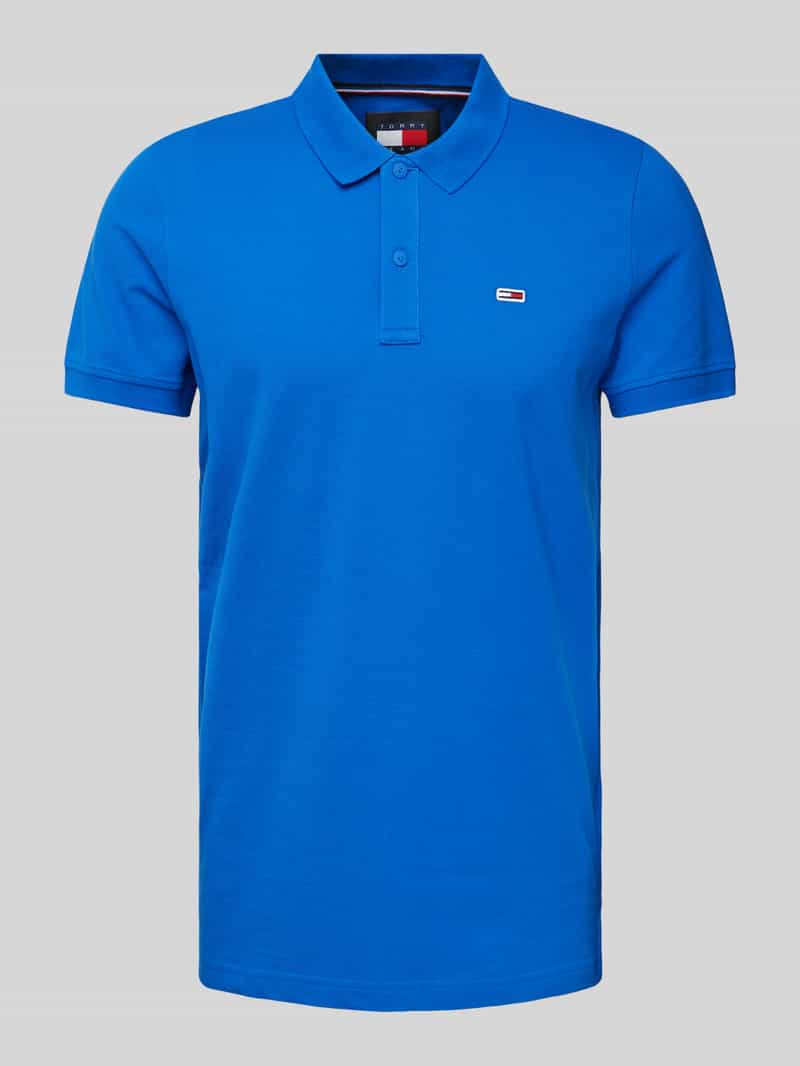 Tommy Jeans Slim fit poloshirt met logostitching