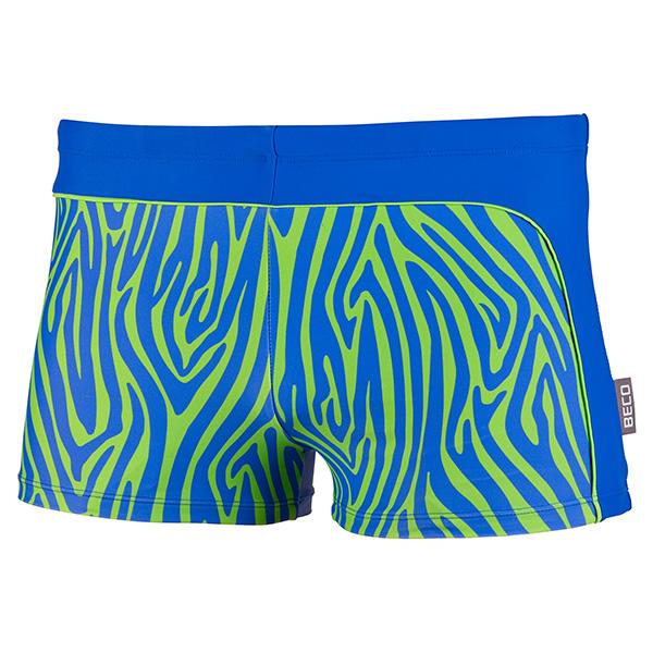 BECO zebra vibes zwemboxer | blauw/groen |