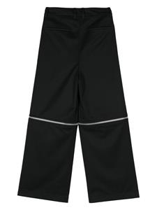 Vaquera zip-details tailored trousers - Zwart