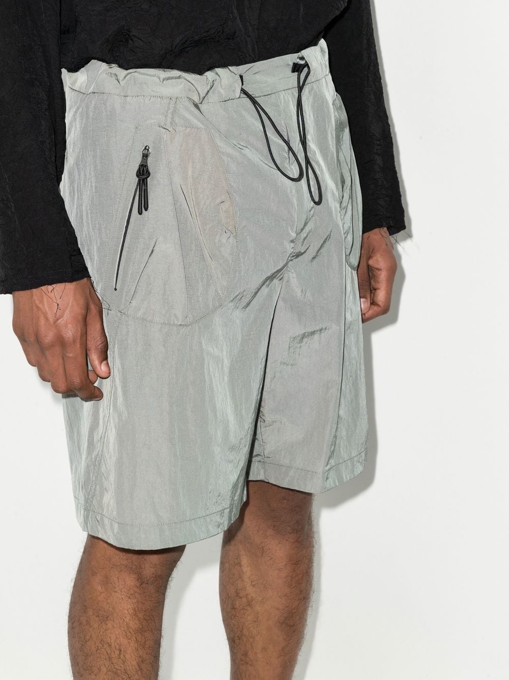 A-COLD-WALL* Bermuda shorts met metallic-effect - Grijs