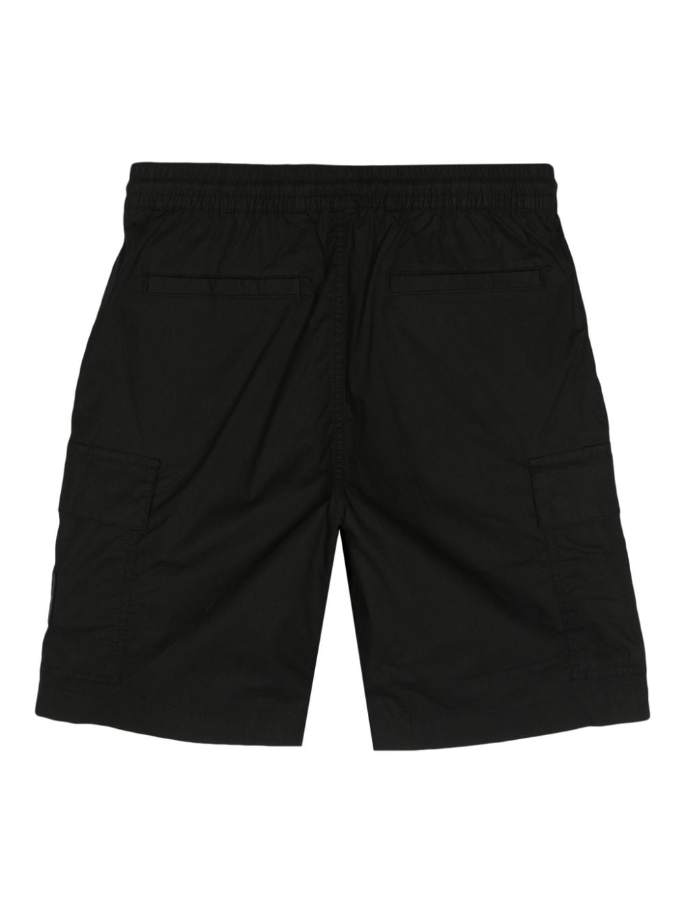 Calvin Klein logo-appliqué straight-leg shorts - Zwart