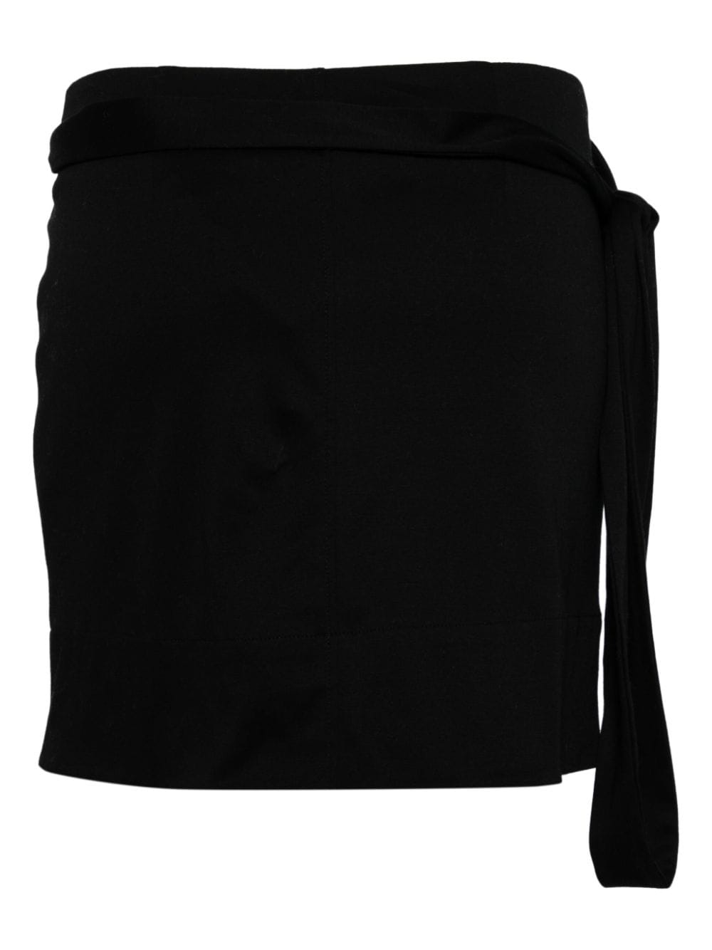 ISABEL MARANT cotton wrap miniskirt - Zwart