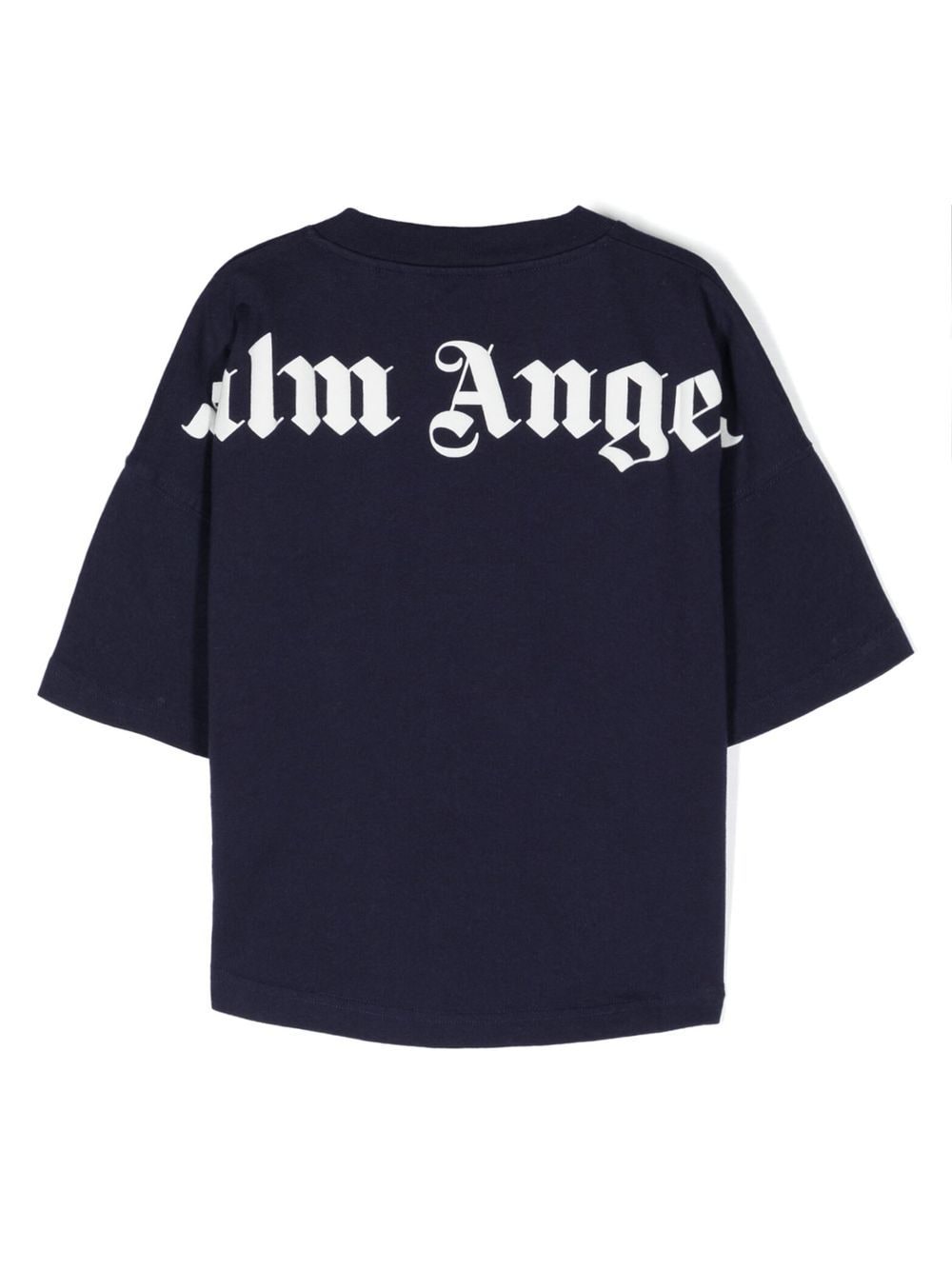 Palm Angels Kids T-shirt met logoprint - Blauw