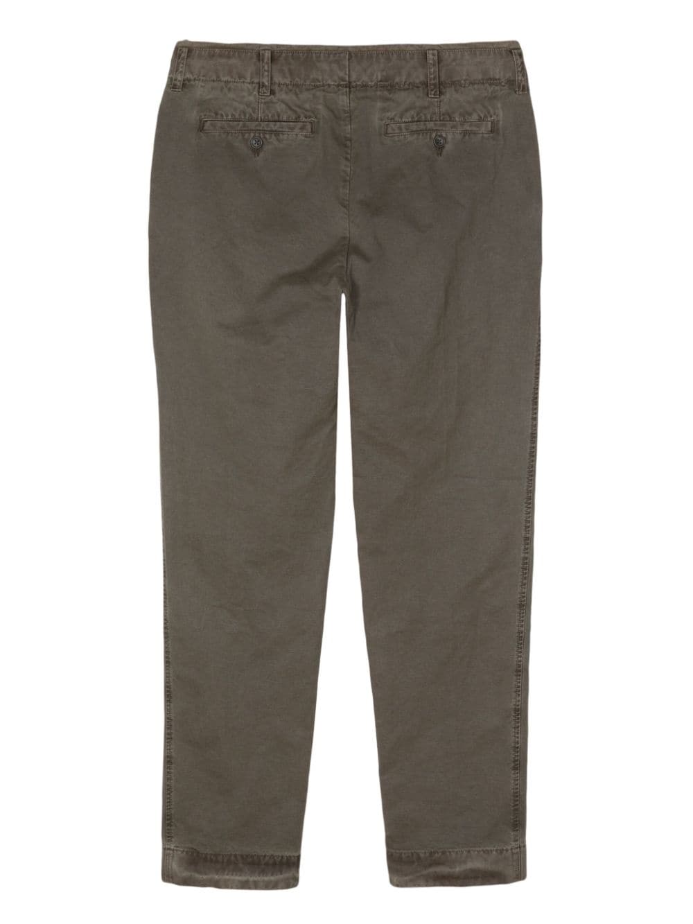 James Perse tapered-leg canvas trousers - Groen