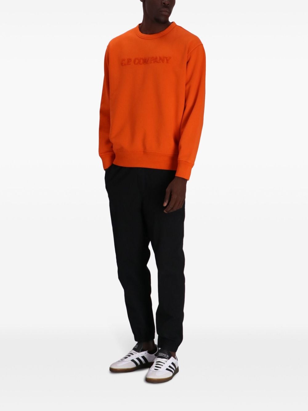 C.P. Company terrycloth-logo cotton sweatshirt - Oranje