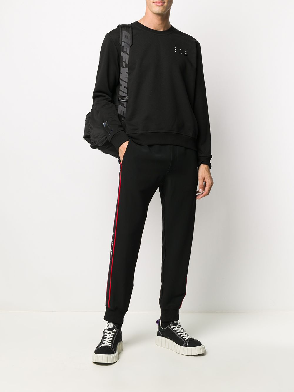 MCQ Sweater met print - Zwart