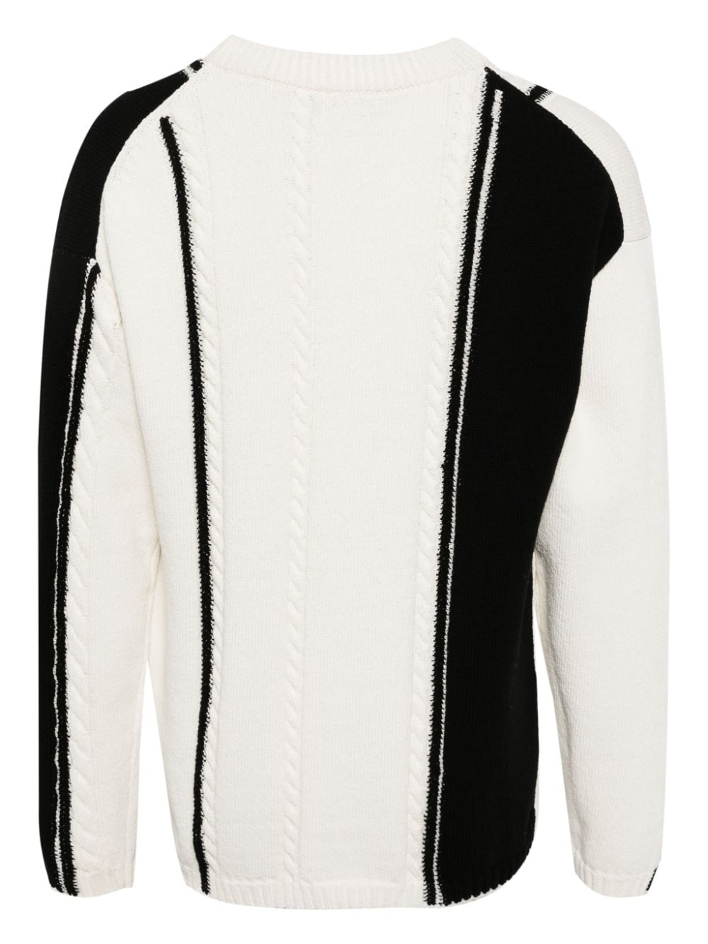 STUDIO TOMBOY cable-knit cotton-blend sweater - Zwart