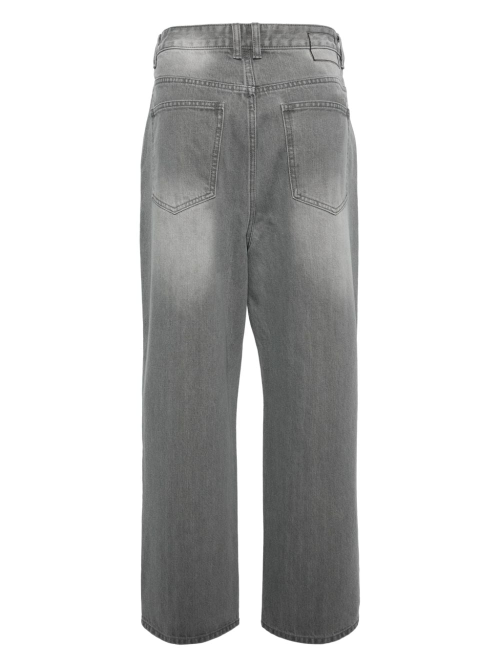 STUDIO TOMBOY faded-effect high-rise wide-leg jeans - Grijs