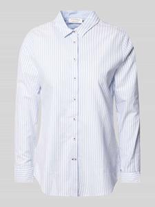 ETERNA Mode GmbH Oxford Shirt Bluse in hellblau gestreift