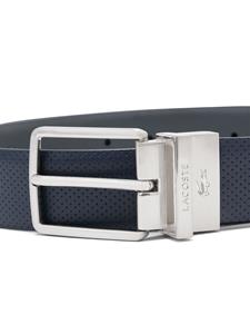 Lacoste perforated-detail reversible belt - Blauw