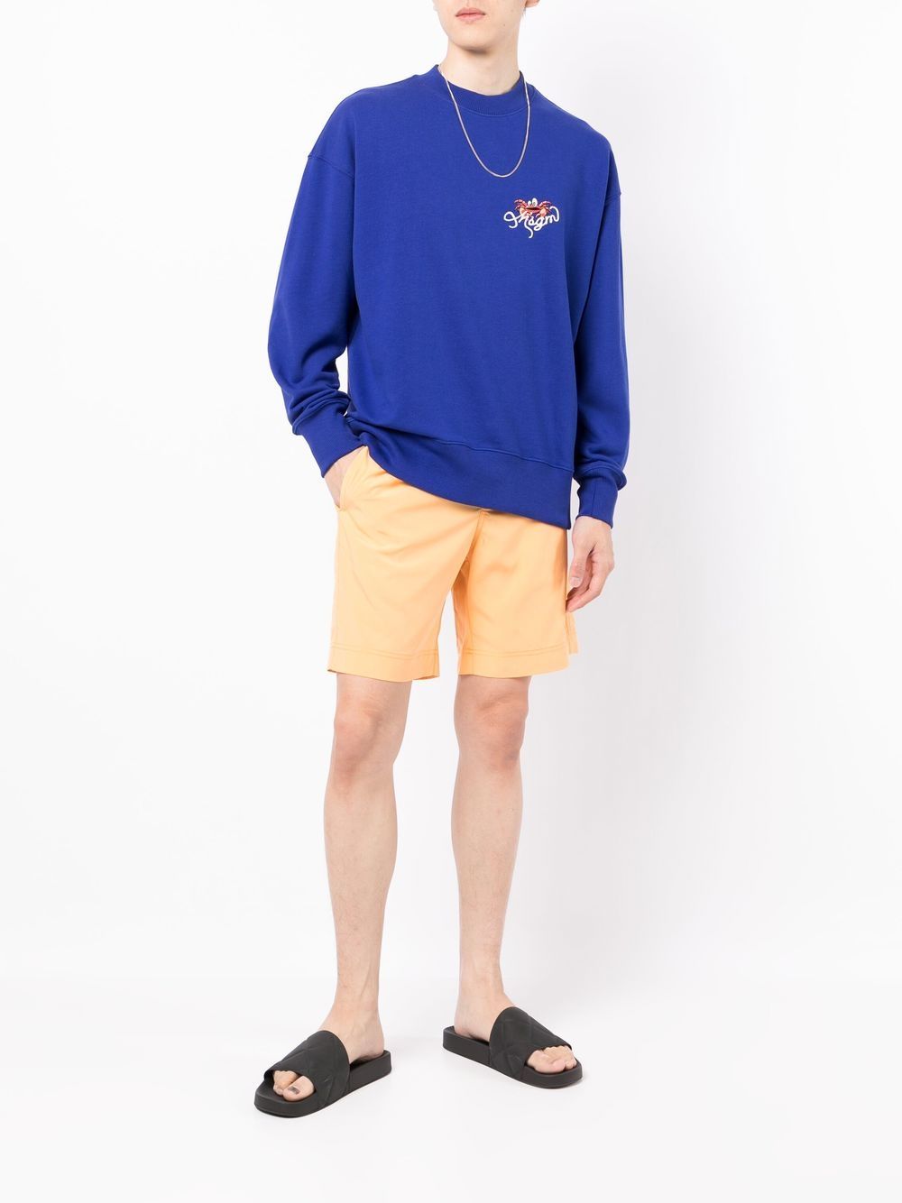 MSGM Elastische shorts - Oranje