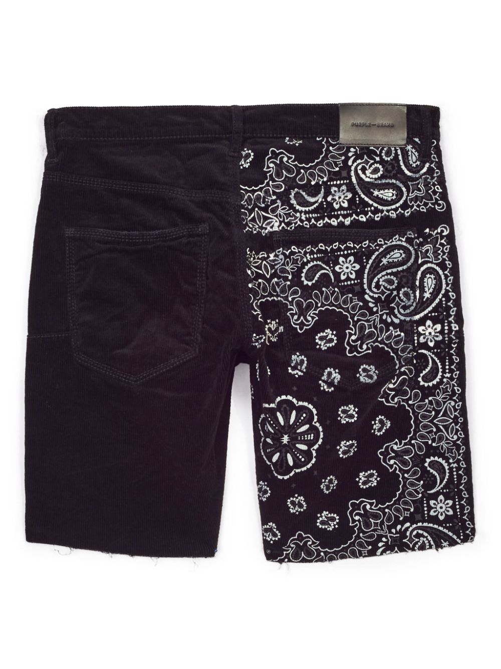 Purple Brand Shorts met vlakken - Zwart