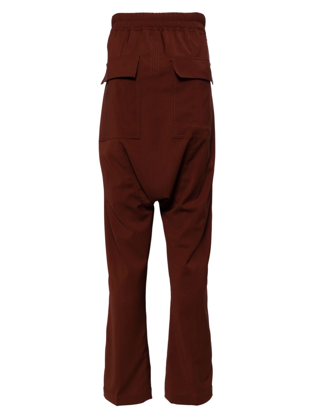 Rick Owens drop-crotch wool trousers - Bruin