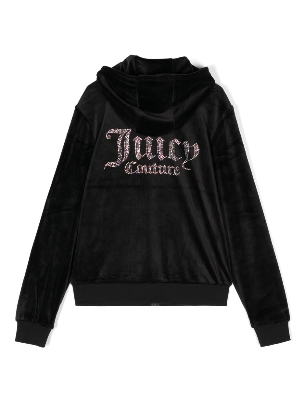 Juicy Couture Kids Diamanté logo-embellished hoodie - Zwart
