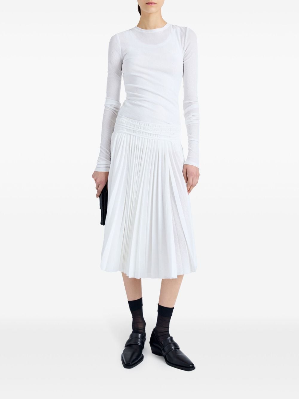 Proenza Schouler Margo pleated skirt - Wit