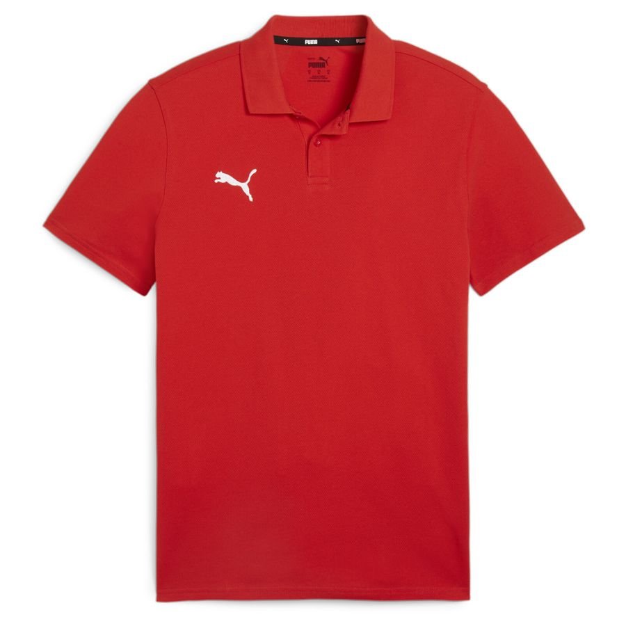 PUMA teamGOAL Casuals Polo  Red- White
