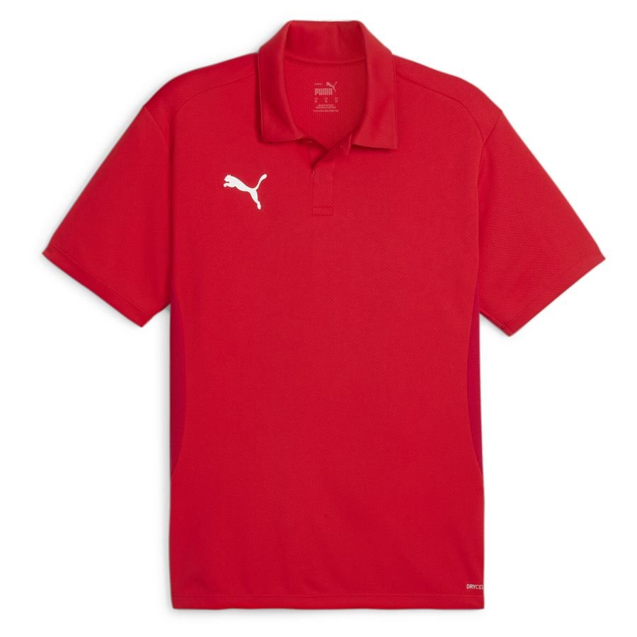 PUMA teamGOAL Polo  Red- White-Fast Red