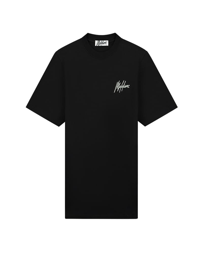 Malelions Women Palms T-Shirt Dress - Black/Mint