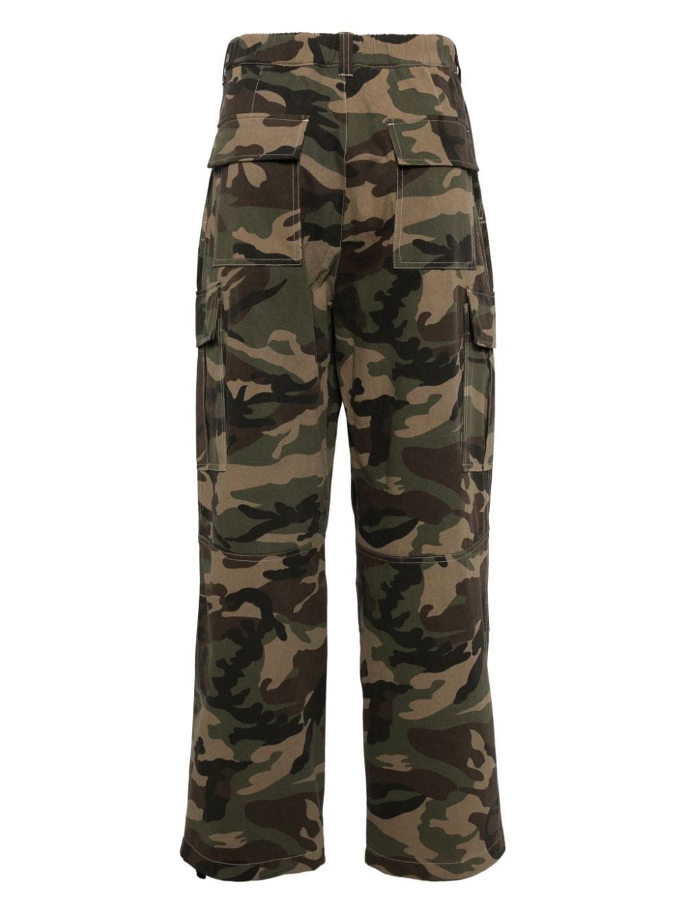 STUDIO TOMBOY camouflage-print cargo pants - Groen